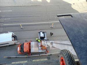 Gabelstapler, Arbeitsbühne, Treppensteiger, Sackkarre, Service München Linde, Manitou, Zonzini News, blick von oben